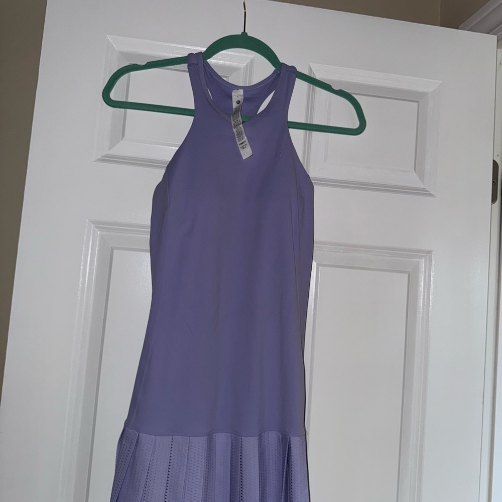NWOT Lululemon Athletic Purple Pleated A-line Dress
